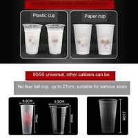 Machine à sceller pour boissons chaudes et froides commerciales, lait de soja, équipement pour thé au lait, scelleuse de gobelets en plastique