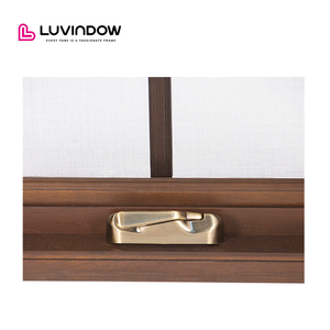 نافذة خشبية ذات طبقة سفلية قابلة للإمالة ومزودة بزجاج مغطى من الألومنيوم ذات جودة عالية ومصنوعة من الخشب ذات ملمس مزدوج ومزودة بزجاج - Product Image 4