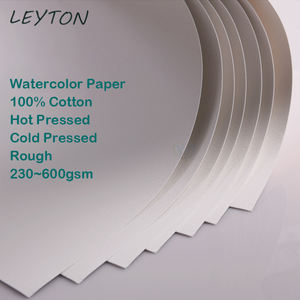 Papier aquarelle en coton <span class=keywords><strong>Leyton</strong></span> LD3832, format petit 18*12,5 cm, 300 g/m², grainé, 20 feuilles/paquet - Product Image 3