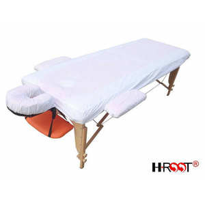 Funda de Cama de Algodón Blanco Hecha a Medida para Camas de Masaje y Belleza - Product Image 4