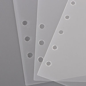 6 pièces/ensemble diviseurs clairs A5 planificateur <span class=keywords><strong>Index</strong></span> diviseur Page en plastique Classification Page onglet signet planificateur Inserts - Product Image 6