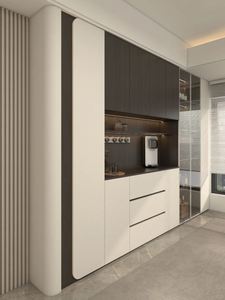 Tùy Chỉnh Hiện Đại Đơn Giản Rắn Gỗ Ăn <span class=keywords><strong>Sideboard</strong></span> Cao Thấp Kết Hợp Lưu Trữ Tủ Cho Nhà Sử Dụng Tùy Chỉnh Thực Hiện Cho Phòng Khách - Product Image 5