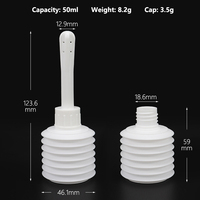 Bouteilles de douche vaginale jetables en plastique PE médical de 4 ml, 10 ml, 50 ml, bouteilles d'hygiène féminine pour le nettoyage, emballage de médicaments