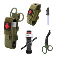 Trousse de premiers secours d'urgence Anthrive pour l'extérieur, ciseaux de traumatologie MOLLE, pochette pour garrot EMT avec garrot tactique, kit tactique