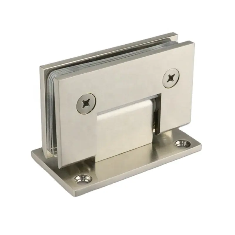Chinese Factory made CRL melbourne series brushed nickel brass hinge For Use with 1/2", 3/8", and 5/16" Tempered glass