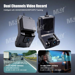MCY 2 4 채널 옵션 자동차 <span class=keywords><strong>DVR</strong></span> <span class=keywords><strong>HD</strong></span> 1080P 전면 및 후면 듀얼 렌즈 차량 대시 캠 ADAS DSM WIFI GPS 4G AI Dashcam 대시 카메라 - Product Image 3