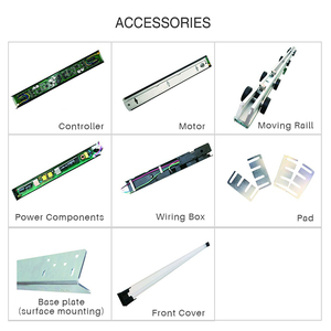 DEPER Dụng Cụ Mở Cửa Trượt Tự Động Từ Tính Cửa Kính Điện Chính Hãng Cho Nhà Bếp Văn Phòng - Product Image 4