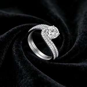 925 <b>Silver</b> Women's <b>Ring</b> Luxury Rhodium Plated Zirconia Jewelry Daily Engagement & Party Promise <b>Ring</b> <b>Set</b> - Product Image 2