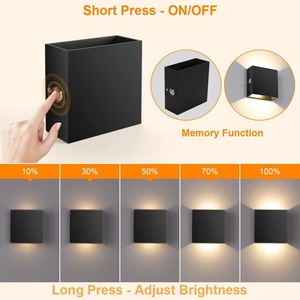 Nueva Lámpara de Pared Magnética LED con Carga USB, Luz Interior Táctil Regulable, Ilumina Hacia Arriba y Hacia Abajo, Decoración para Dormitorio, Sala de Estar, Escaleras - Product Image 2