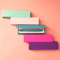 Étui à cils multicolore personnalisé de haute qualité fenêtre rectangulaire en PVC nouvelle couleur spéciale nouvel étui à eyeliner magnétique pour ongles