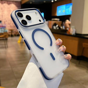 Coque de téléphone compatible avec iPhone 17 Pro Max, coque de téléphone magnétique en acrylique, texture mate, protection intégrale contre les chocs - Product Image 6