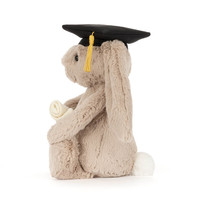 Jelly Bunny Lapin Mignon Timide en Peluche, Tenue de Remise de Diplôme, Poupées Douces, Cadeau d'Anniversaire Idéal