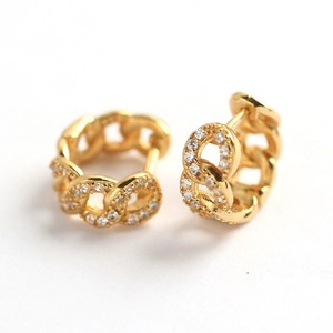 Romantic 18K Gold Plated S925 <strong>Silver</strong> <strong>Infinity</strong> Zircon Huggie <strong>Earrings</strong> 925 Sterling <strong>Silver</strong> Pave CZ Hoop <strong>Earrings</strong> - Product Image 4