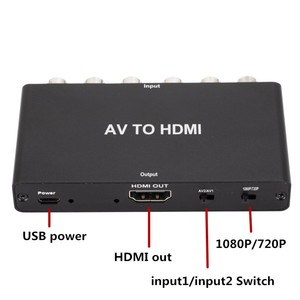 1080P DUAL AV เป็น HD Mi Converter รองรับการป้อนข้อมูลในรูปแบบมาตรฐานสำหรับโทรทัศน์ PAL และ NTSC 3 - Product Image 4