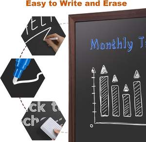 <span class=keywords><strong>Comix</strong></span> กระดานดำแม่เหล็ก18X24นิ้วกระดานดำกรอบไม้สำหรับเด็กกระดานชอล์กแขวนสำหรับบ้านห้องครัวร้านอาหารผู้ชาย - Product Image 2