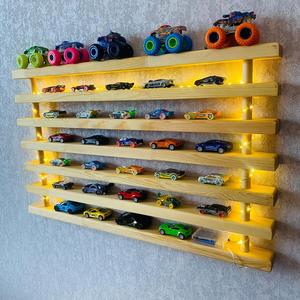 Estante de Madera <span class=keywords><strong>para</strong></span> Exhibición de Autos de Juguete Hecho a Mano, Decoración <span class=keywords><strong>para</strong></span> Cuarto de Niño, Soporte de Almacenamiento de Autos de Juguete Montessori, Regalo de Cumpleaños <span class=keywords><strong>para</strong></span> Niños Pequeños, Estante de Madera <span class=keywords><strong>para</strong></span> Autos - Product Image 2