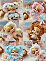 Boîte mystère de poupées en peluche Kawaii - Jouet en peluche doux et moelleux, animal de dessin animé, cadeau