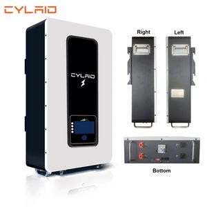 Stock DE LA UE Sistema de energía solar de almacenamiento de energía en el hogar 51,2 V 100Ah 200Ah Lifepo4 Batería de montaje en pared IP65 25,6 V 48V 5kwh 10kwh Split - Product Image 4