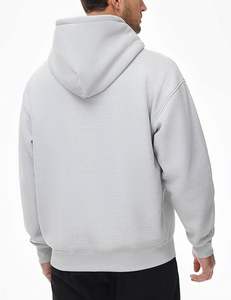 Sudadera con Capucha para Hombre, Forrada, Tejida, Sólida, Cómoda, Talla Grande, de Felpa, Poliéster/Algodón, Secado Rápido, Teñida, Deportiva - Product Image 4