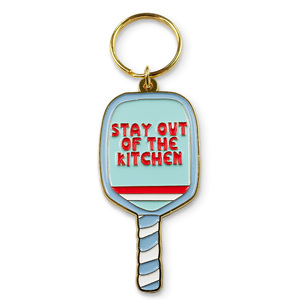 High Quality Custom Logo Colorful Mini Zinc Alloy Durable Pickleball Keyrings