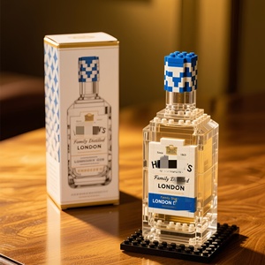 ชุดตัวต่อพลาสติกแบบ DIY สุดพิเศษสำหรับขวดวิสกี้  สำหรับจัดแสดงและสะสมเครื่องดื่มแอลกอฮอล์ระดับพรีเมียม - Product Image 2