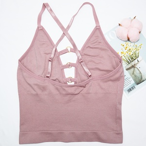Canottiere da donna Sexy canottiere imbottite al petto per le donne che indossano biancheria intima per il Fitness Bralette Crop Top nuovo - Product Image 3