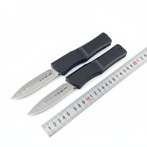 Navaja plegable de acero de Damasco Micro Tech, multifuncional, de alta dureza, para defensa personal, portátil y herramienta para exteriores. - Product Image 1