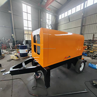 Petite pompe à béton diesel sur remorque 30m3/h et 40m3/h certifiée CE ISO pour le coulage de colonnes et la construction générale