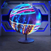 Pantalla LED Esférica Personalizada P1.0 1.5 2.0 3.0, Módulo LED Redondo para Exhibiciones en Centros Comerciales, Publicidad Exterior