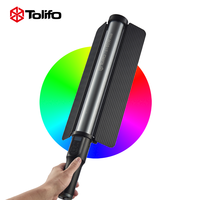 TOLIFO ST-60RGB 60W LED Stick RGB 4400mAh Lumière vidéo portable pour créateur de contenu Vlogger Production vidéo et photographie