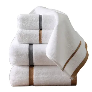 Five-star hotel special high-grade pure cotton white bath towel household large towel