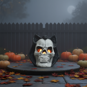 Focolare a Bioetanolo a Forma di Teschio, Decorazione di Halloween, Riscaldatore da Esterno Autoportante - Product Image 2