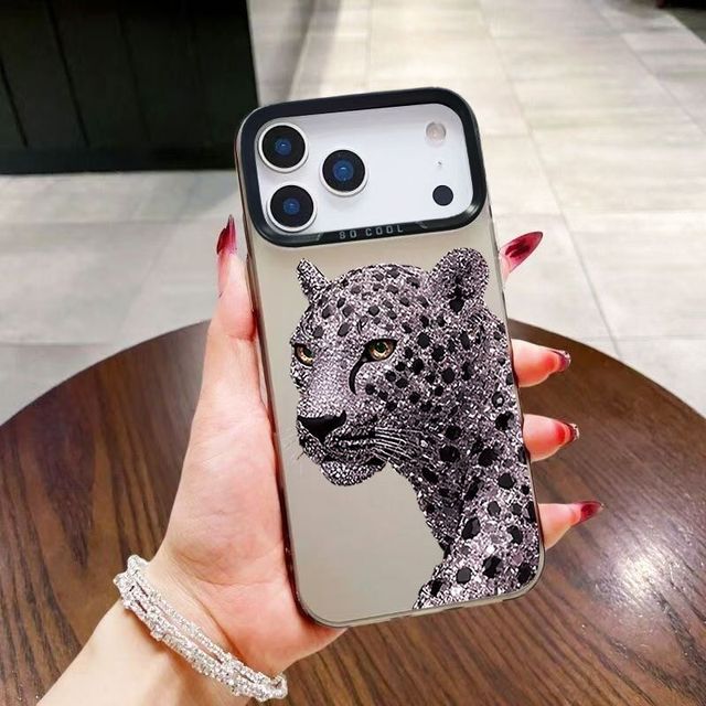Luxury Leopard Shockproof Mobile Phone Cases for Iphone 17 Air 16 15 Plus Pro Max 14 13 12 11 X Anti-fall Protective Back Cover
