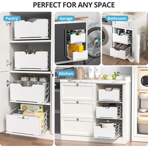 Kitchen Durabox Sliding <strong>Cabinet</strong> Wire Drawer Basket Pull Out Storage <strong>Under</strong> <strong>Sink</strong> Organizer Sliding Cupboard Drawers for <strong>Cabinets</strong> - Product Image 6