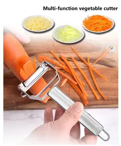 Nouvelle machine à éplucher les légumes, les pommes de terre et les ananas en acier inoxydable, éplucheur julienne avec planche - Product Image 5