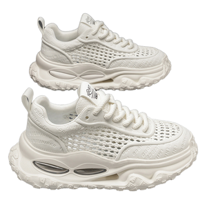 Zapatos Deportivos Casuales para Hombre, Verano 2025, Nuevos, Transpirables, con Malla, con Cordones, Modernos, Versátiles, con Suela Gruesa, Resistentes al Desgaste, Juveniles y Elegantes - Product Image 1