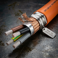 Câble marin VFD certifié DNV GL, 3+3 symétrique, avec mise à la terre, blindage en tresse de cuivre étamé, 0,6 1kV SHF1 LSZH, pour moteur de navire