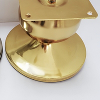 Pieds de meubles en métal brossé de style Mid-Century en forme de verre à vin pour canapé, table basse, meuble TV, armoire – Kit de quincaillerie de support