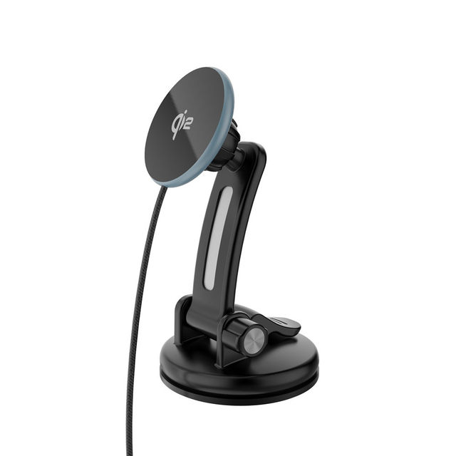 Qi2.2 25W Magnetic Wireless Car Charger Fast Charging with Air Vent & Dashboard Adhesive Mount for iPhone & Samsung Phones