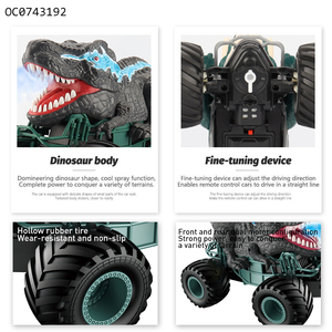 Voiture cascadeuse télécommandée <span class=keywords><strong>dinosaure</strong></span> pour enfants, jouet cool 1:20 2.4G, offre spéciale - Product Image 5