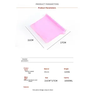 Cross-Border Self-Sealing Silicone Storage <b>Bags</b> for Food Vacuum Packaging Freezing Broth Fresh-Keeping and Sealed Storage - Product Image 6