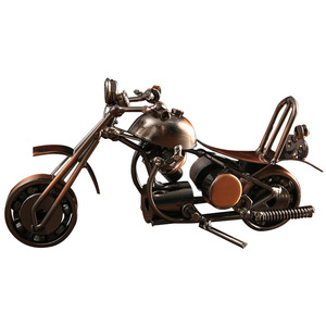 Mystic Arts Wrought Iron Motorcycle Ornament Metal Handmade Decorative Model For Home Or Gift - Product Image 5