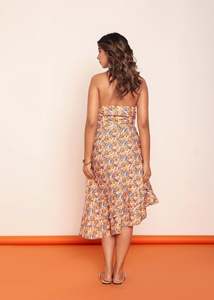 เดรสทรงเข้ารูปพร้อมตัวล็อคปรับได้ เดรสลำลองสำหรับผู้หญิงที่มีผ้าที่ยืดหยุ่นได้ ทรงสวยเข้ารูป - Product Image 6