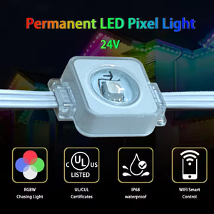 Smart IP67 luci <span class=keywords><strong>LED</strong></span> per esterni impermeabili <span class=keywords><strong>Wifi</strong></span> <span class=keywords><strong>Controller</strong></span> di illuminazione natalizia permanente per la casa esterno PVC punto paesaggio - Product Image 2