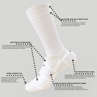 Chaussettes de cyclisme personnalisées avec logo de vélo, résistantes à l'usure, anti-odeurs, absorbant la transpiration, vente en gros, par Glacier Road Sports