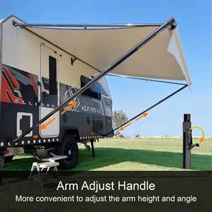 <span class=keywords><strong>Toldo</strong></span> <span class=keywords><strong>Enrollable</strong></span> Motorizado para Autocaravana de 15 pies, Diseño Americano, Impermeable, Resistente a los Rayos UV, Tela de Vinilo, Marco de Aleación de Aluminio - Product Image 3