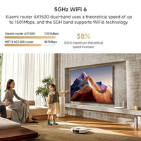 Routeurs sans fil 5G originaux Xiao Mi AX1500, amplificateur de signal indépendant à 4 canaux, WiFi 6 double bande, POE, prise US intérieure