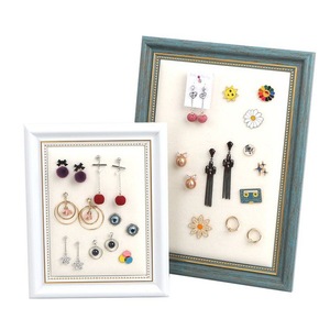 Présentoir à boucles d'oreilles et bijoux, support à boucles d'oreilles en velours, support à colliers, rangement pour bijoux, présentoir de présentation de bijoux, support à bracelets - Product Image 2