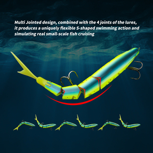 <span class=keywords><strong>Leurre</strong></span> <span class=keywords><strong>flottant</strong></span> multi-poissons 25cm 105g en forme de S pour la pêche au <span class=keywords><strong>brochet</strong></span> en rivière, lac et ruisseau, imprimé métal - Product Image 4
