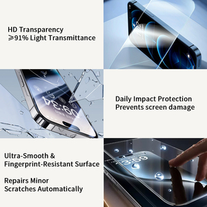 ฟิล์มกันรอยไฮโดรเจล TPU ซ่อมแซมตัวเองได้ สำหรับ <span class=keywords><strong>iPhone</strong></span> 17 Pro Max ป้องกันเต็มจอ ความคมชัดระดับ HD - Product Image 5